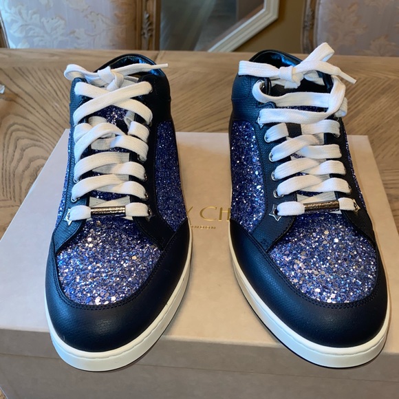 Jimmy Choo Shoes - ❤️ Authentic Brand New Jimmy Choo Sneakers, Navy Blue with Blue Crystal Stones